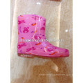 children pvc red butterfly rain shoes